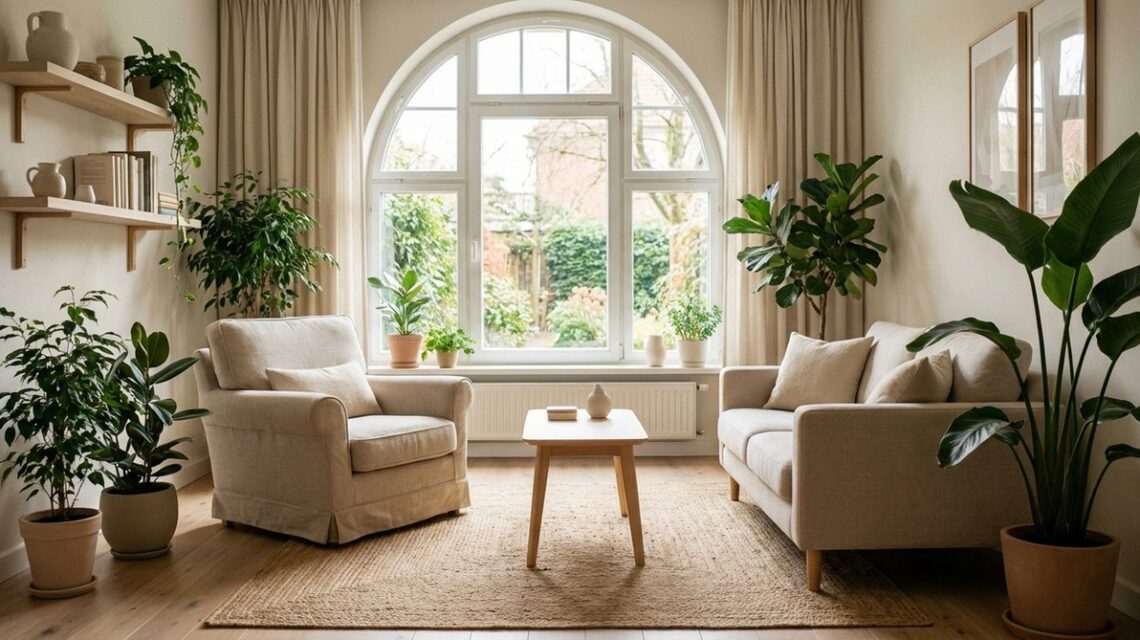 Therapy room in European mental health clinic