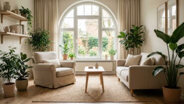 Therapy room in European mental health clinic
