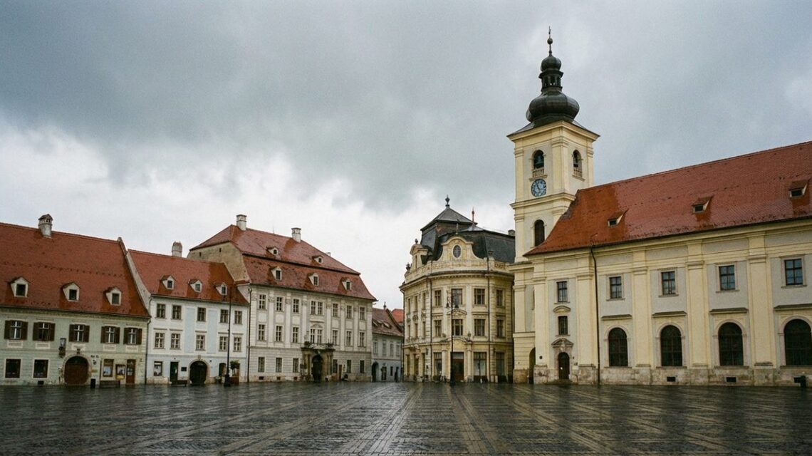 Historic old town of Sibiu, Romania