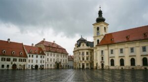 Historic old town of Sibiu, Romania